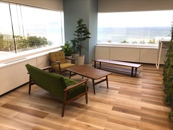 執務室内のリフレッシュエリア