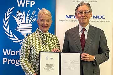 NEC、WFPとアフリカ開発における連携強化に向けて協業