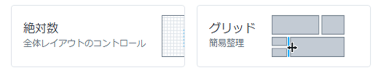 図 2 レイアウトの仕方概要（ダッシュボード作成画面より抜粋）