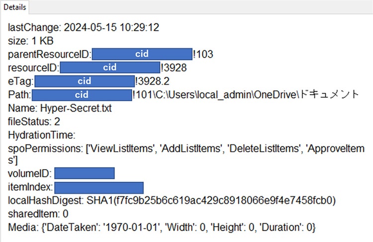 図 4：「Hyper-Secret.txt」の詳細