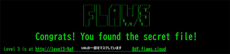 図3 secret-e*****c.htmlへのアクセス結果