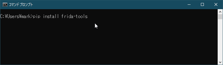 図1. Fridaのインストール