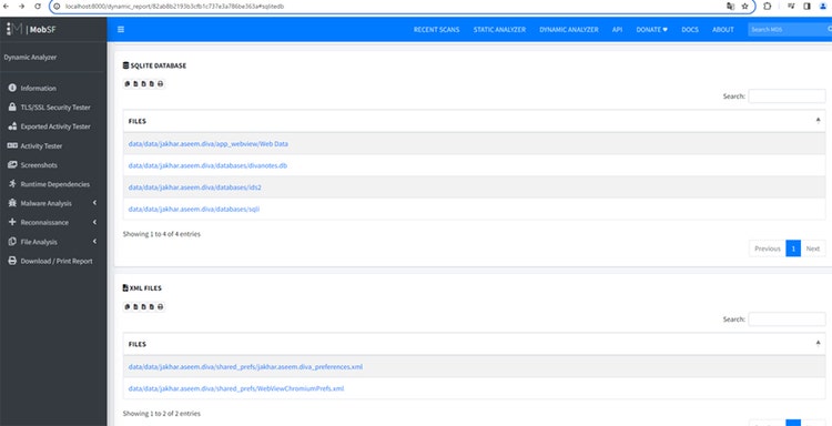 (図12)MobSFのFile Analysis項目