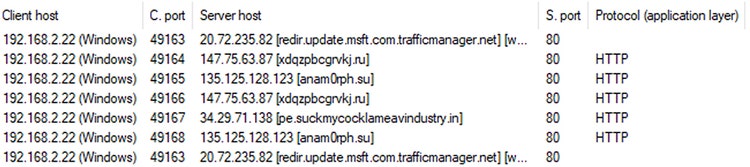 図 7 Wiresharkで確認したHTTPセッション