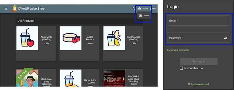 図 3 OWASP Juice Shopトップページ