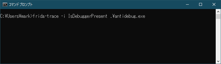 図7. IsDebuggerPresent APIフックのひな型スクリプトを生成