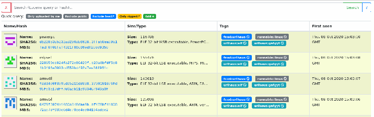 図1:クエリによる検索（出典: 1. Introduction to MWDB — mwdb-core 2.13.0 documentation）