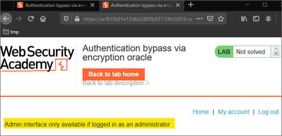 /admin ページにアクセスすると、admin権限を求められる