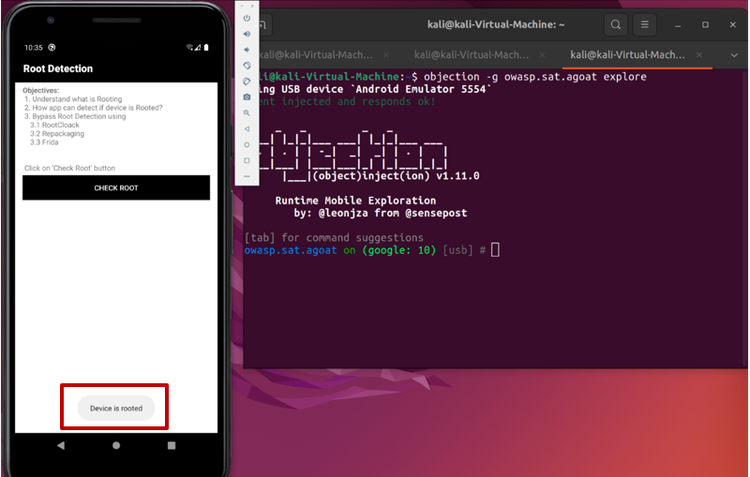 （図6）Root Detectionの正常時の動作確認